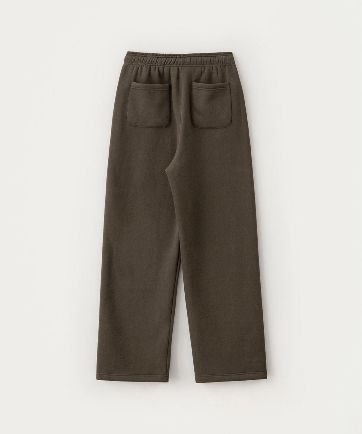 썸웨어버터(SOMEWHEREBUTTER) Square Logo String Sweatpants - Brown