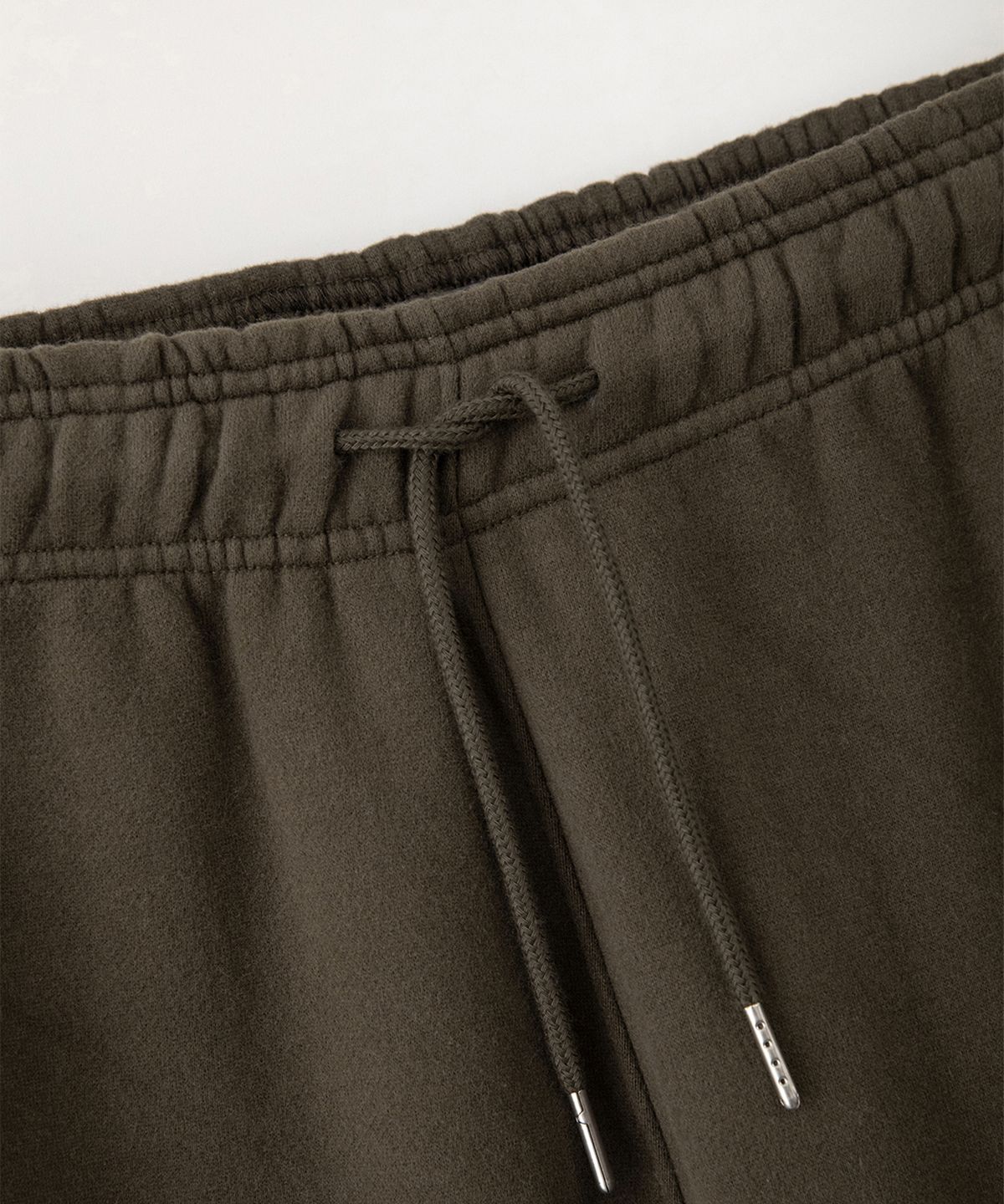 썸웨어버터(SOMEWHEREBUTTER) Square Logo String Sweatpants - Brown