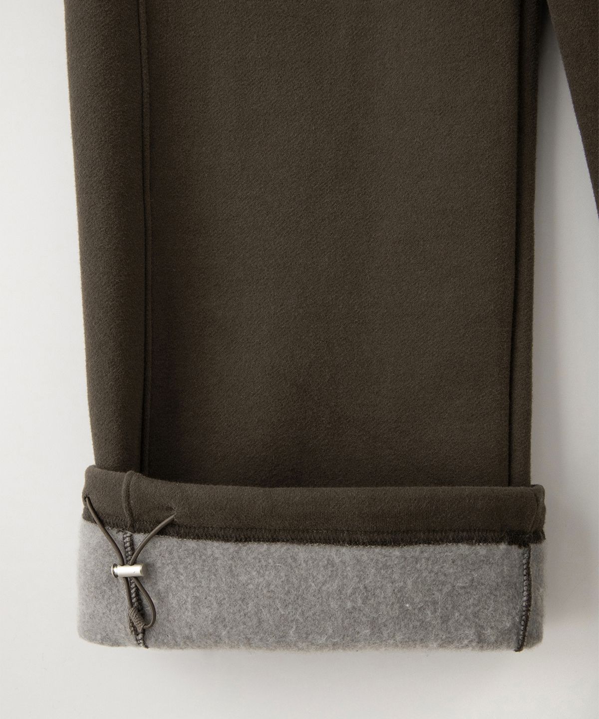 썸웨어버터(SOMEWHEREBUTTER) Square Logo String Sweatpants - Brown