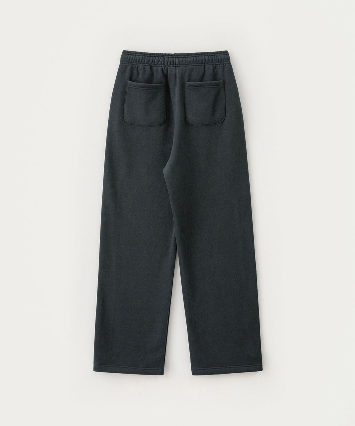 썸웨어버터(SOMEWHEREBUTTER) Square Logo String Sweatpants - Charcoal