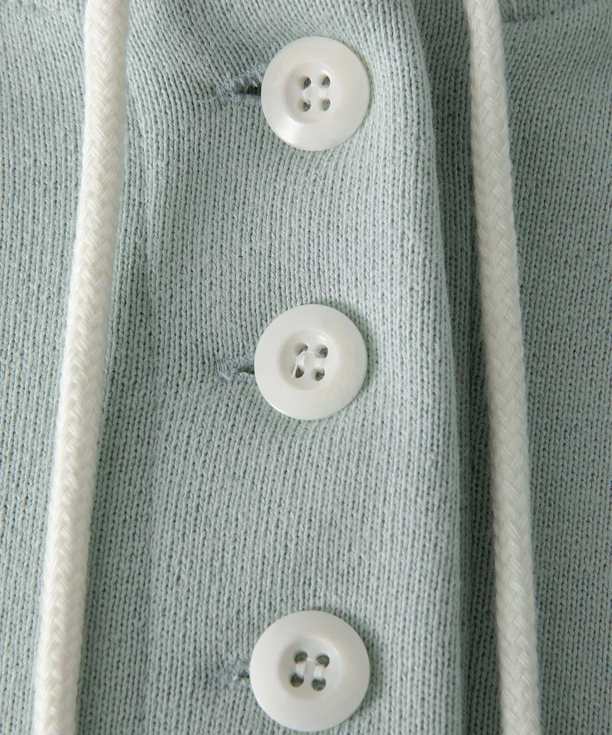 썸웨어버터(SOMEWHEREBUTTER) Bold Logo Button Hoodie - Pistachio