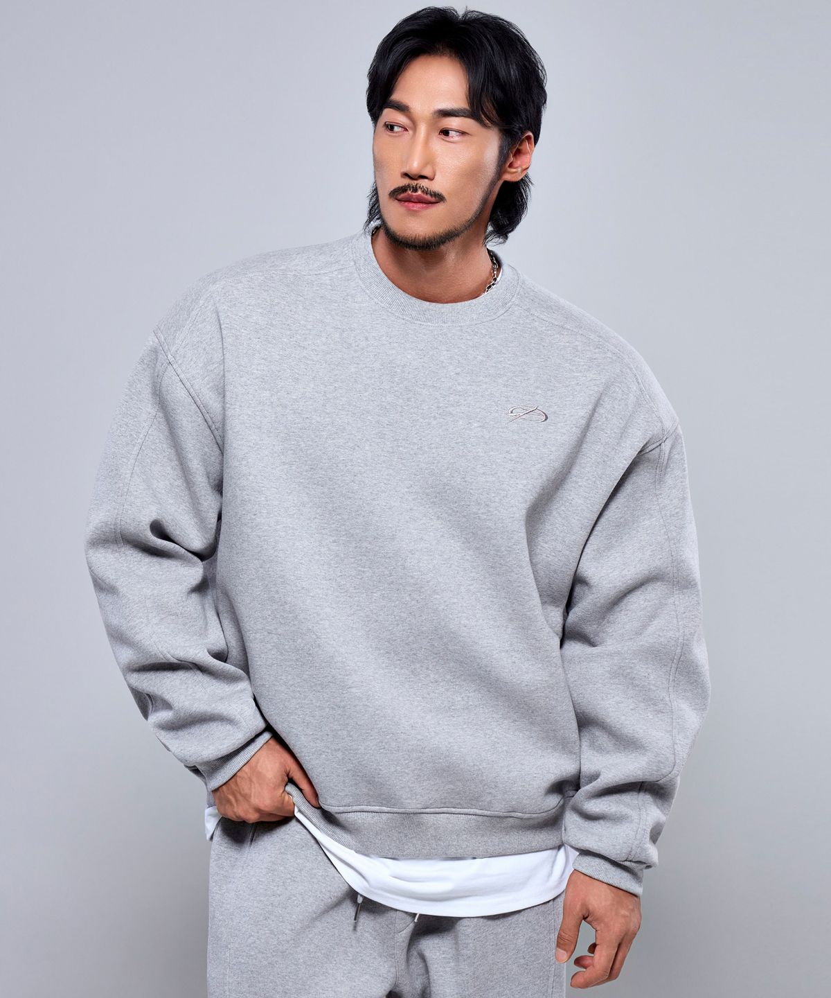 피지컬가먼츠(PHYSICAL GARMENTS) P2597 헤비스티치 맨투맨[2COLOR]