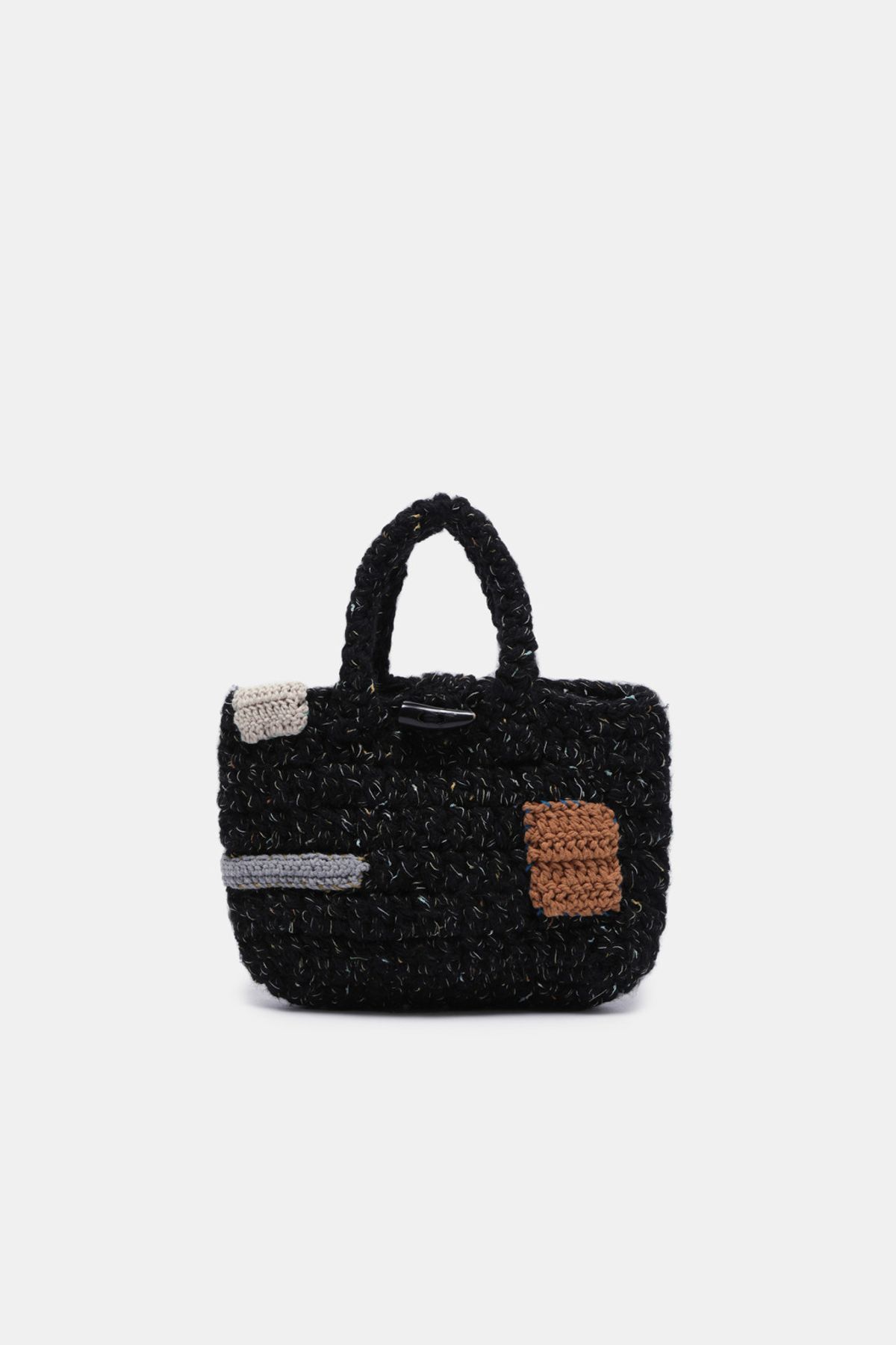 쿠론(COURONNE) Coco Tote 32 Knit_RIBTX25641BKX