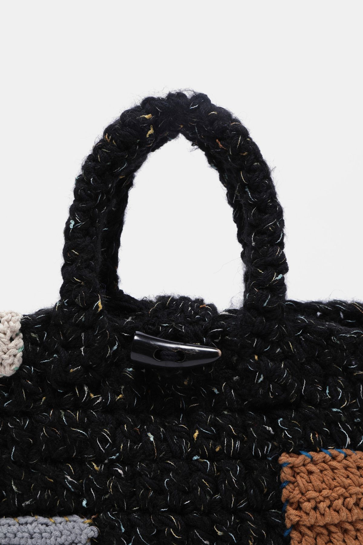 쿠론(COURONNE) Coco Tote 32 Knit_RIBTX25641BKX