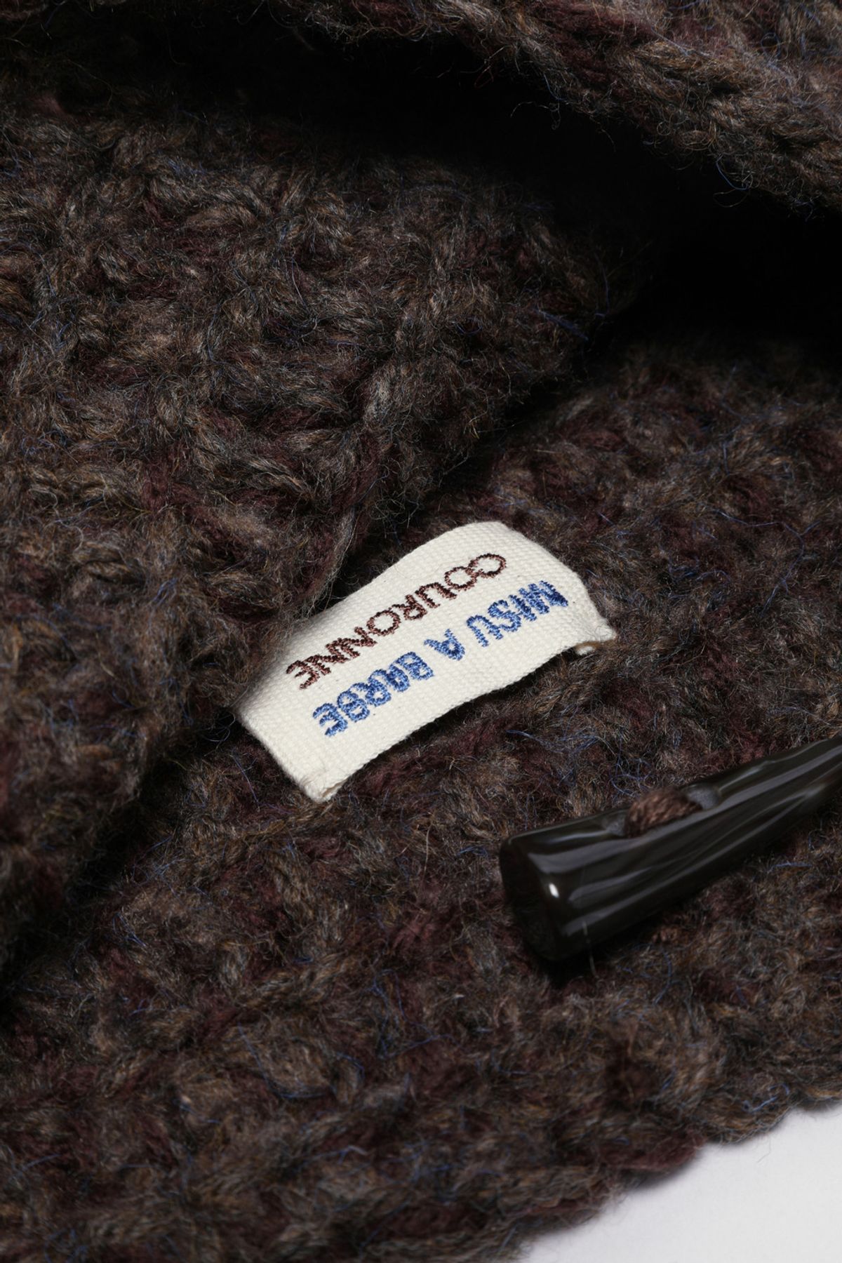 쿠론(COURONNE) Haru Shoulder 38 Knit_RIBSX25645BRX