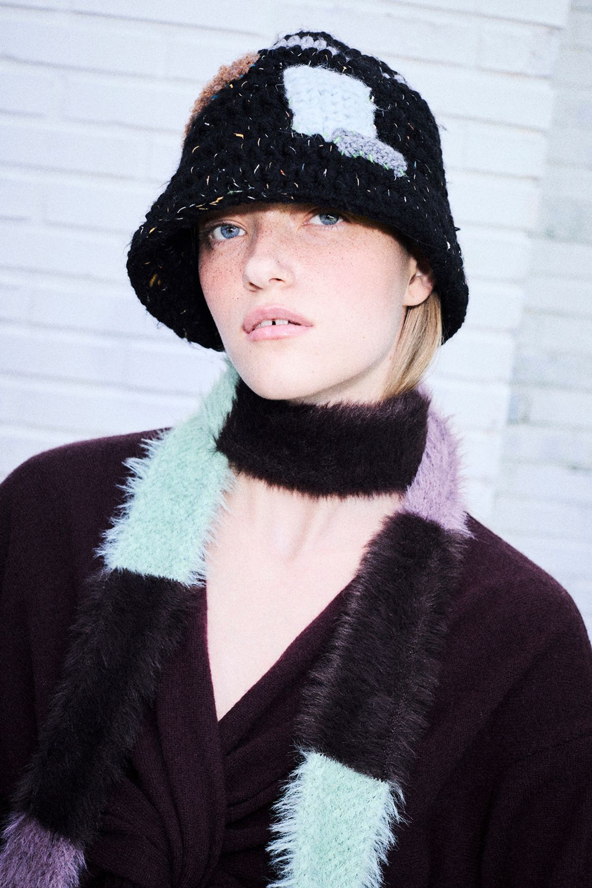 쿠론(COURONNE) Slim Knit Muffler_RIAEX25653MTX