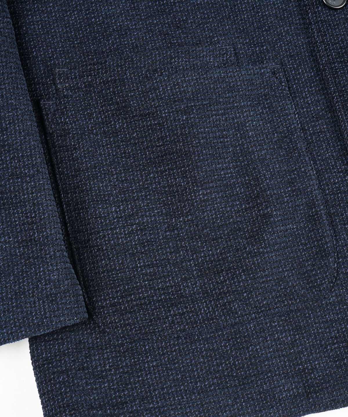 비르반테(BIRBANTE) 울 블렌드 퀼팅 자켓 - 네이비