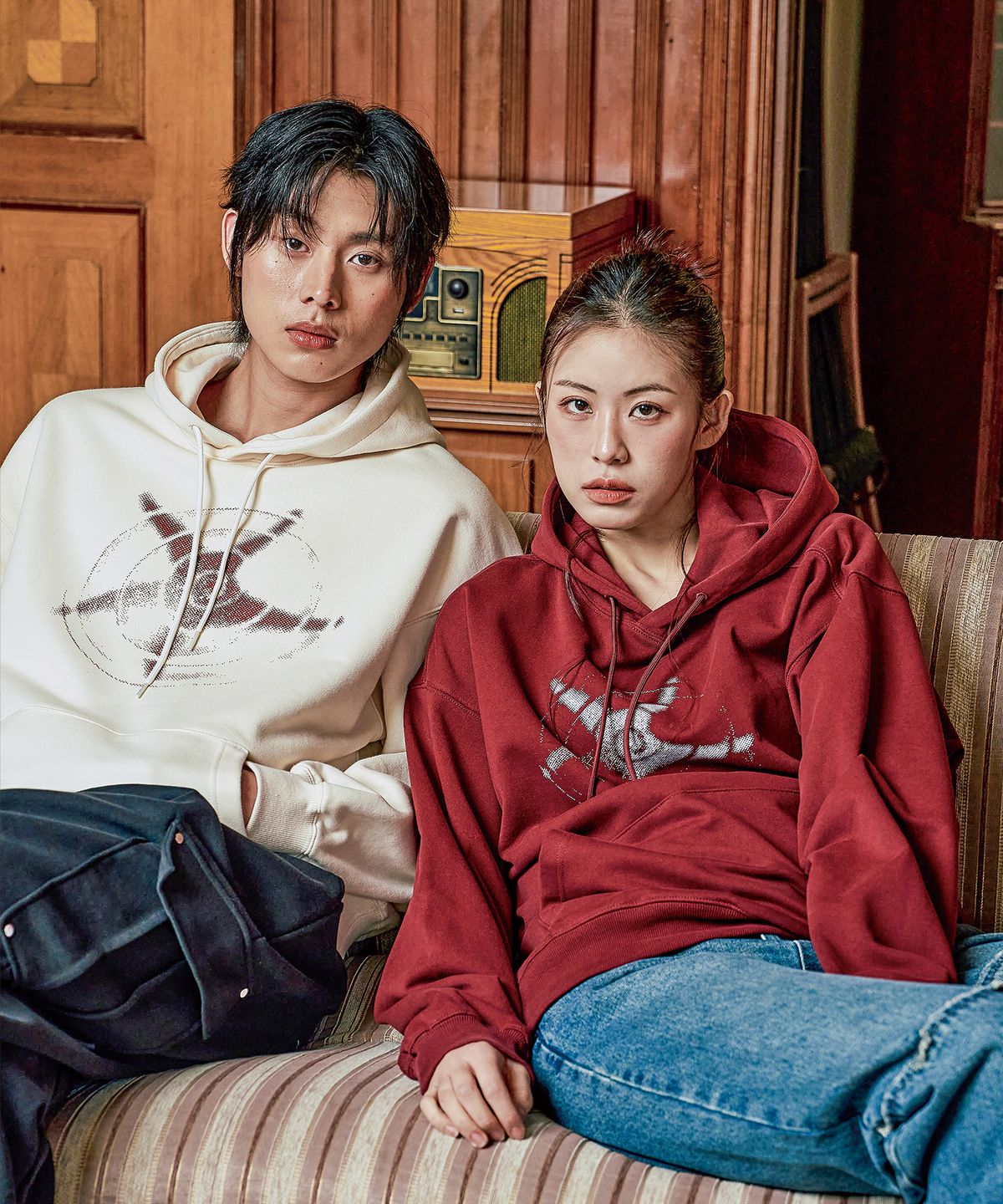 와일드락(WILDROCK) (기모추가) 블랙홀 스타 오버핏 후드_10 COL