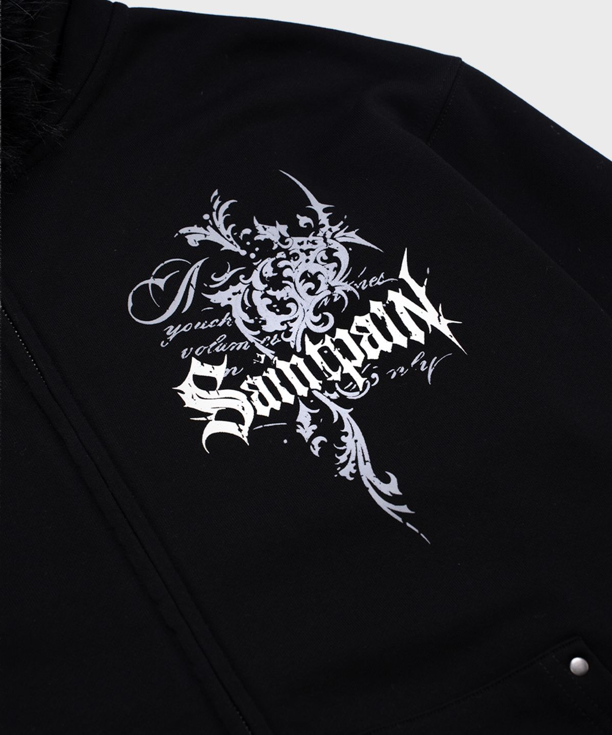 세인트페인(SAINTPAIN) SP 피죤 퍼 후드집업 블랙
