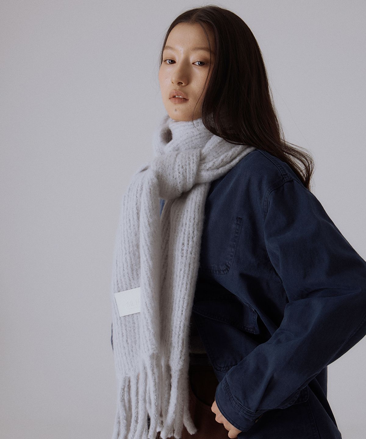 실른(SILN) Serra wide knit muffler (6 COLOR)