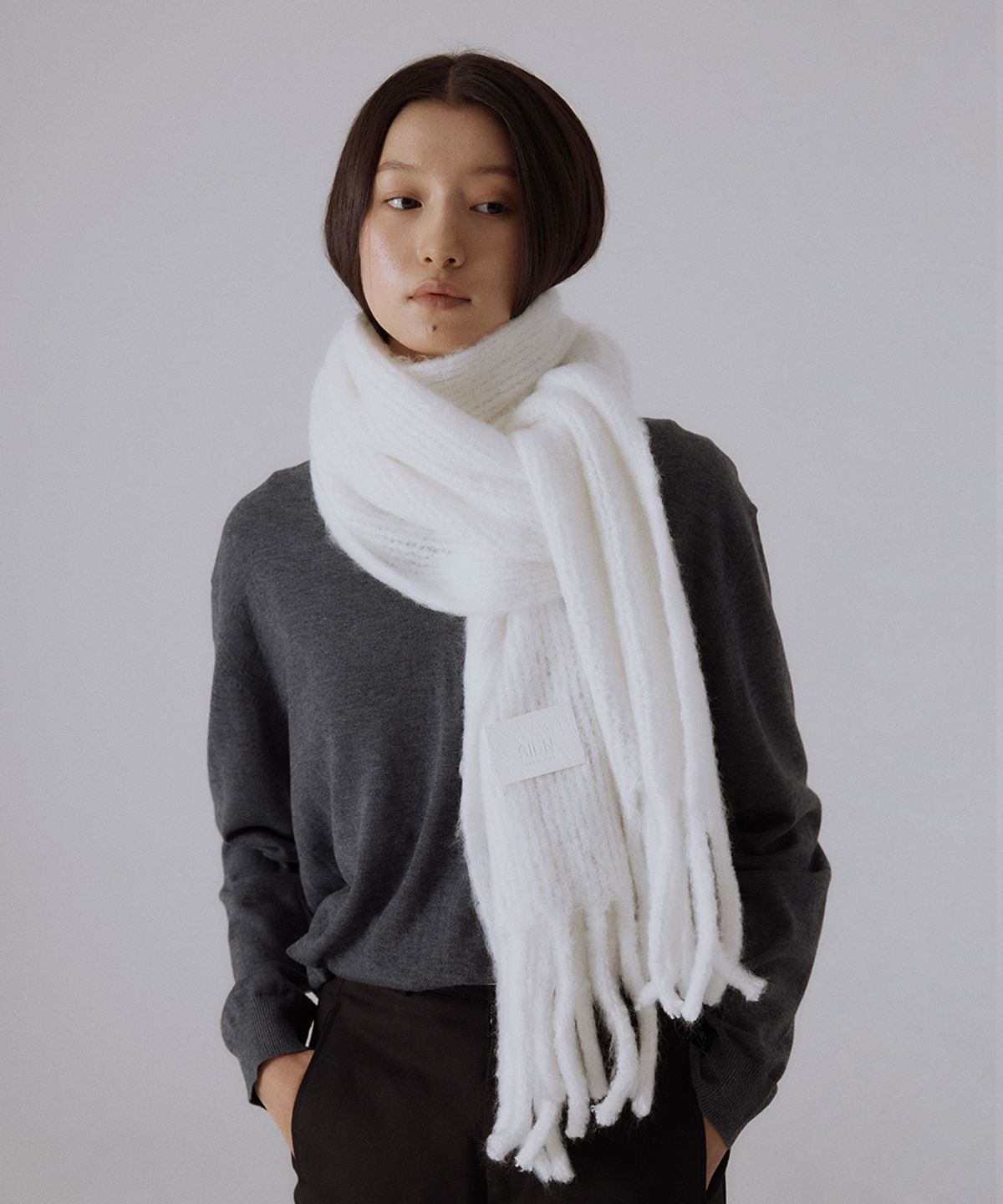 실른(SILN) Serra wide knit muffler (6 COLOR)