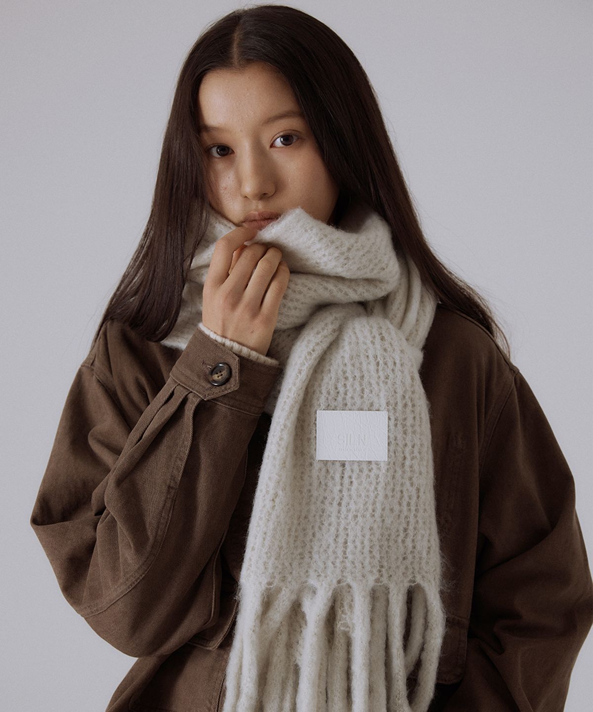 실른(SILN) Serra wide knit muffler (6 COLOR)