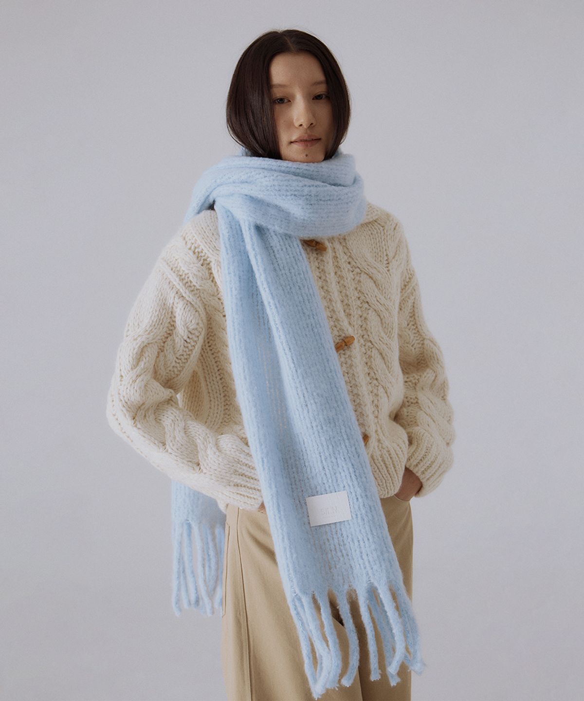 실른(SILN) Serra wide knit muffler (6 COLOR)