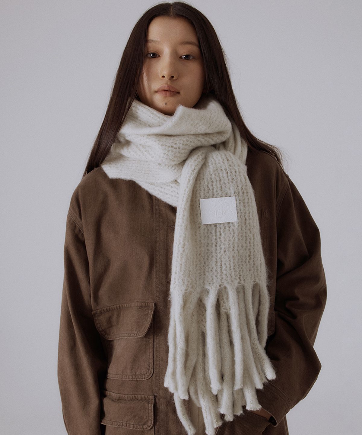 실른(SILN) Serra wide knit muffler (6 COLOR)