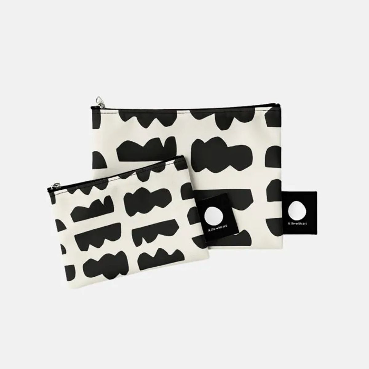 뚜누(TOUNOU) 로리 브로차드 작가, Paper cuts(Black) 파우치