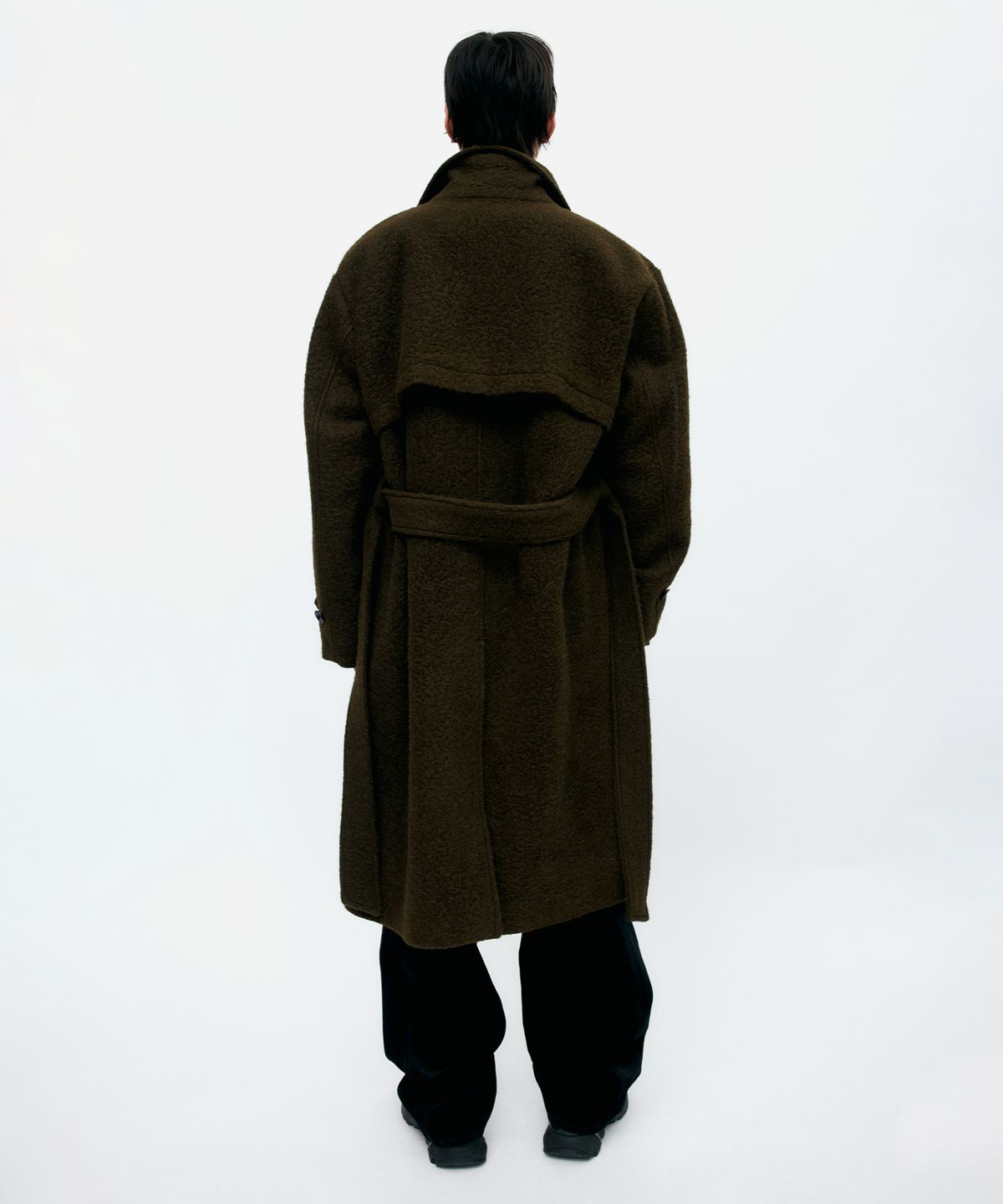 앤더슨벨(ADSB ANDERSSON BELL) MATTIA SHAGGY WOOL ROBE COAT awa714m(BROWN)