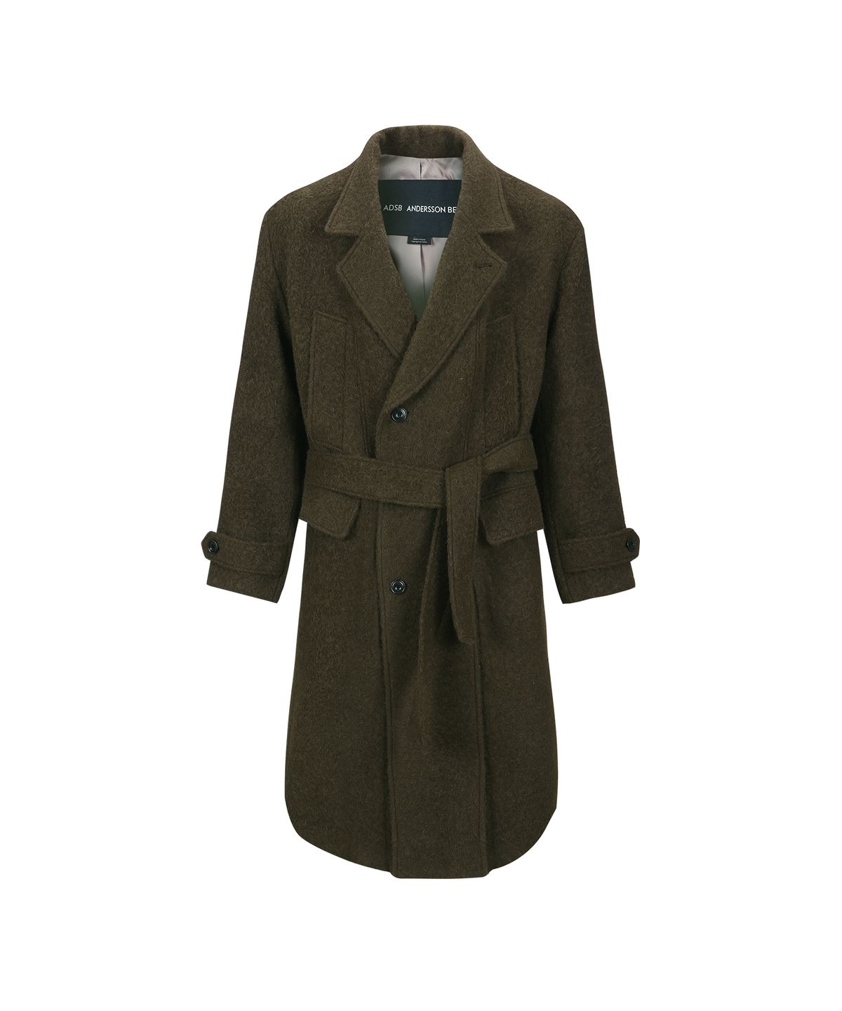 앤더슨벨(ADSB ANDERSSON BELL) MATTIA SHAGGY WOOL ROBE COAT awa714m(BROWN)