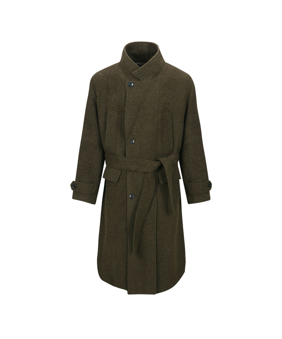 앤더슨벨(ADSB ANDERSSON BELL) MATTIA SHAGGY WOOL ROBE COAT awa714m(BROWN)