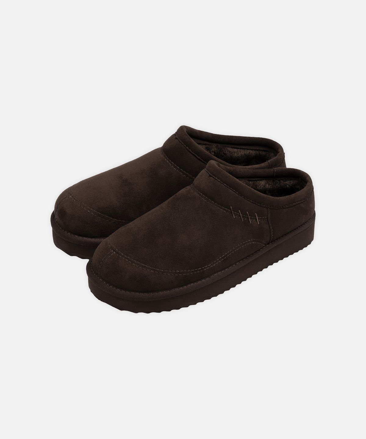 드로우핏(DRAW FIT) 울 스너그 슬라이드 [BROWN]