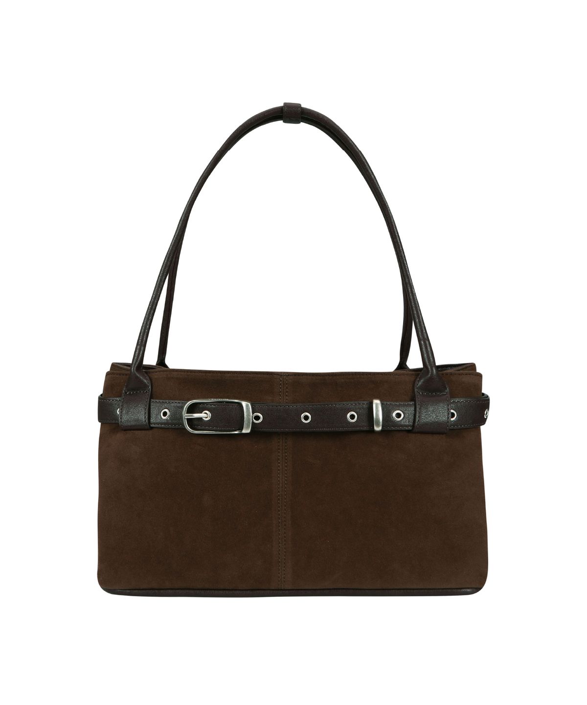 여밈(YEOMIM) belted boat bag (suede brown)
