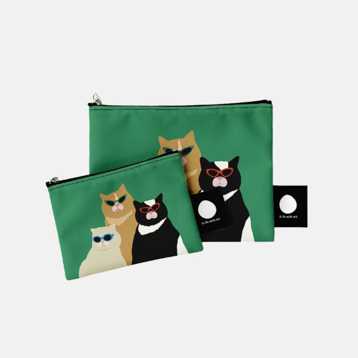 뚜누(TOUNOU) 홈브루아이디어클럽 작가, I see you_cat 파우치
