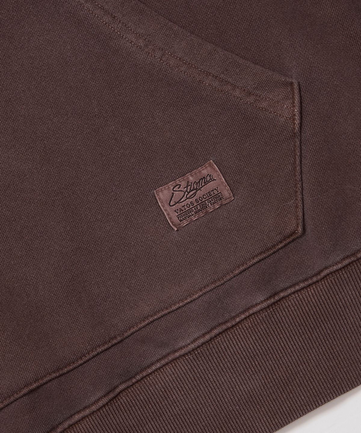 스티그마(STIGMA) PIGMENT ML HOODIE BROWN