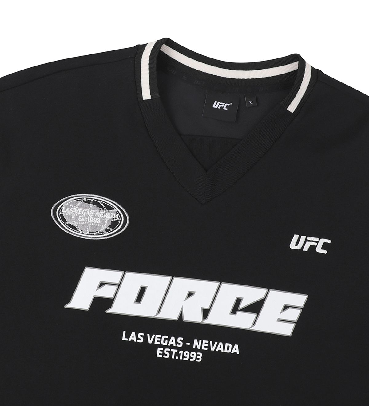 유에프씨 스포츠(UFC SPORT) UFC 챔피언쉽 오버핏 풋볼 져지 블랙 U2LSX1304BK