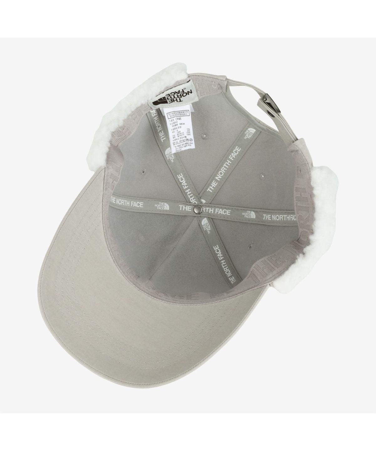 노스페이스(THE NORTH FACE) NE3CR53O 이어머프 하드 볼캡 WHITE_SAND