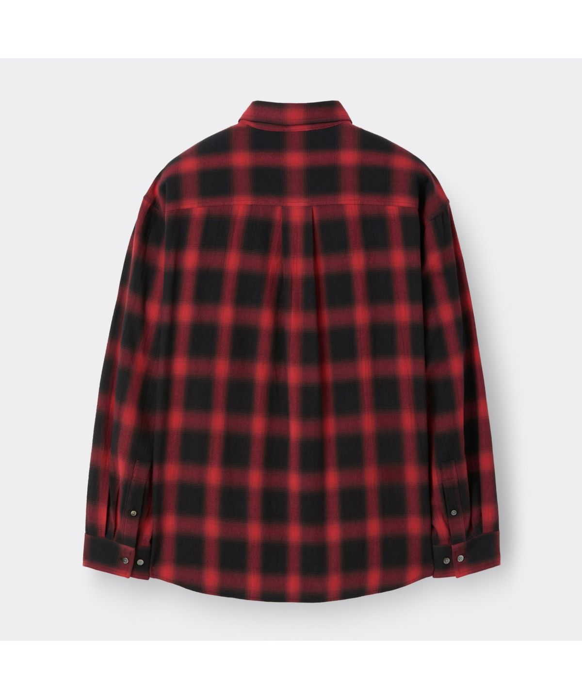 커스텀멜로우(CUSTOMELLOW) Red Oversized Fit Check Shirt CWSAW25125REX