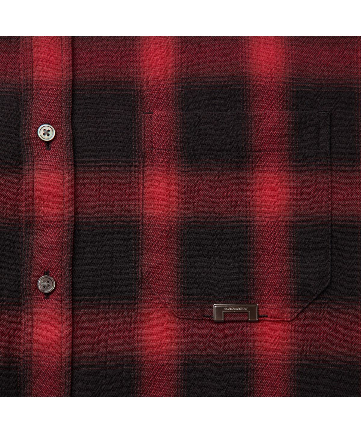 커스텀멜로우(CUSTOMELLOW) Red Oversized Fit Check Shirt CWSAW25125REX