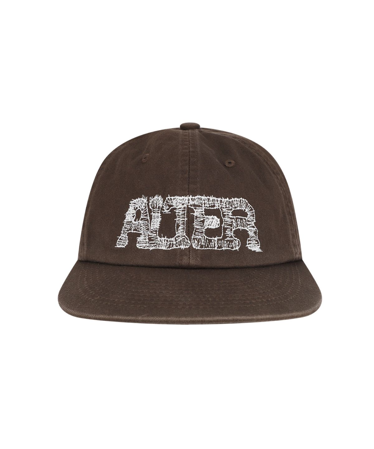 얼터 스튜디오(ALTER STUDIO) Washed Zigzag Logo Cap_Brown