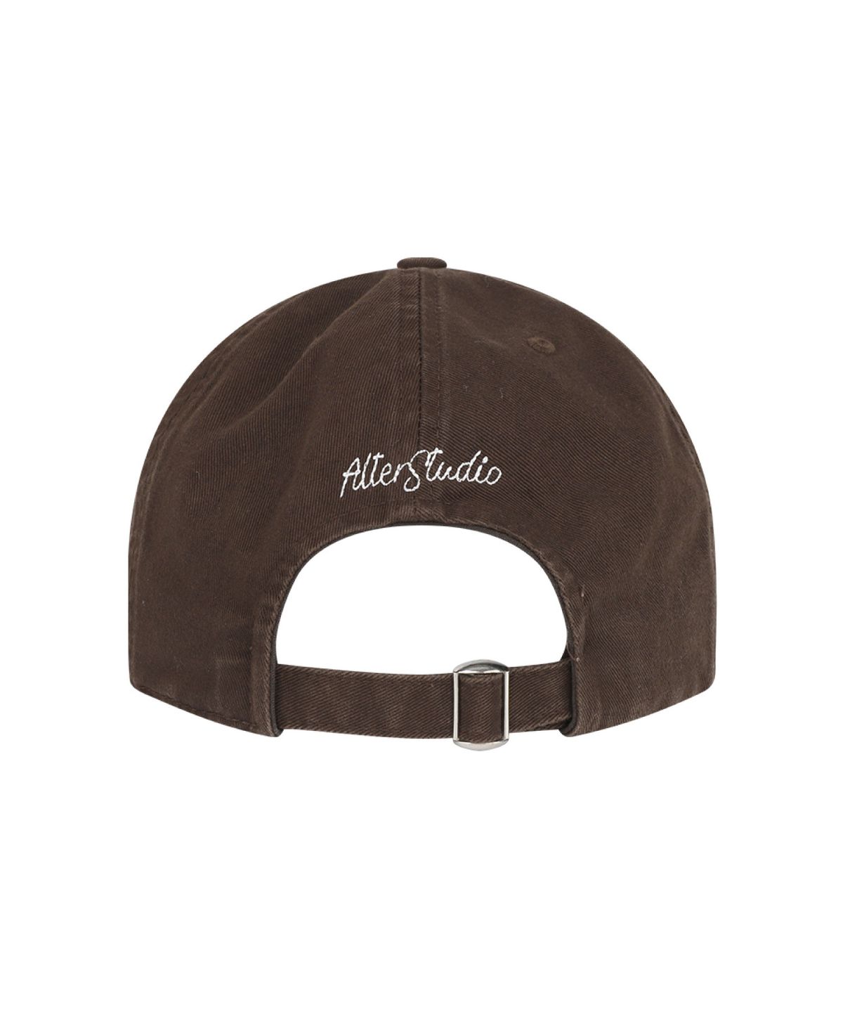얼터 스튜디오(ALTER STUDIO) Washed Zigzag Logo Cap_Brown