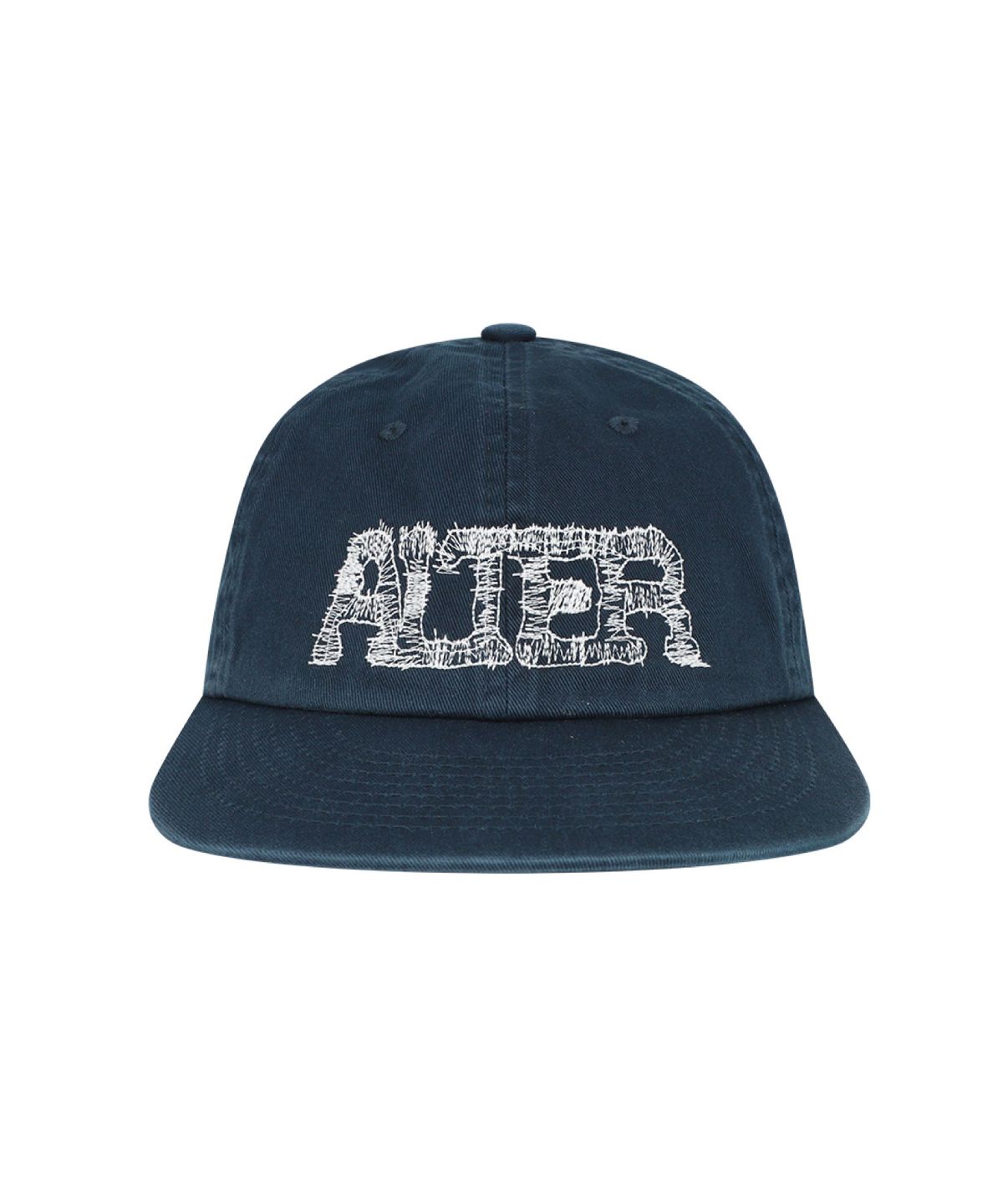 얼터 스튜디오(ALTER STUDIO) Washed Zigzag Logo Cap_Navy