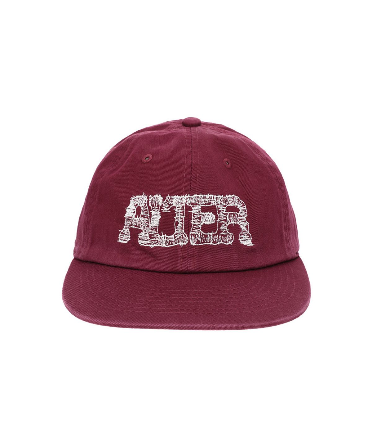 얼터 스튜디오(ALTER STUDIO) Washed Zigzag Logo Cap_Burgundy