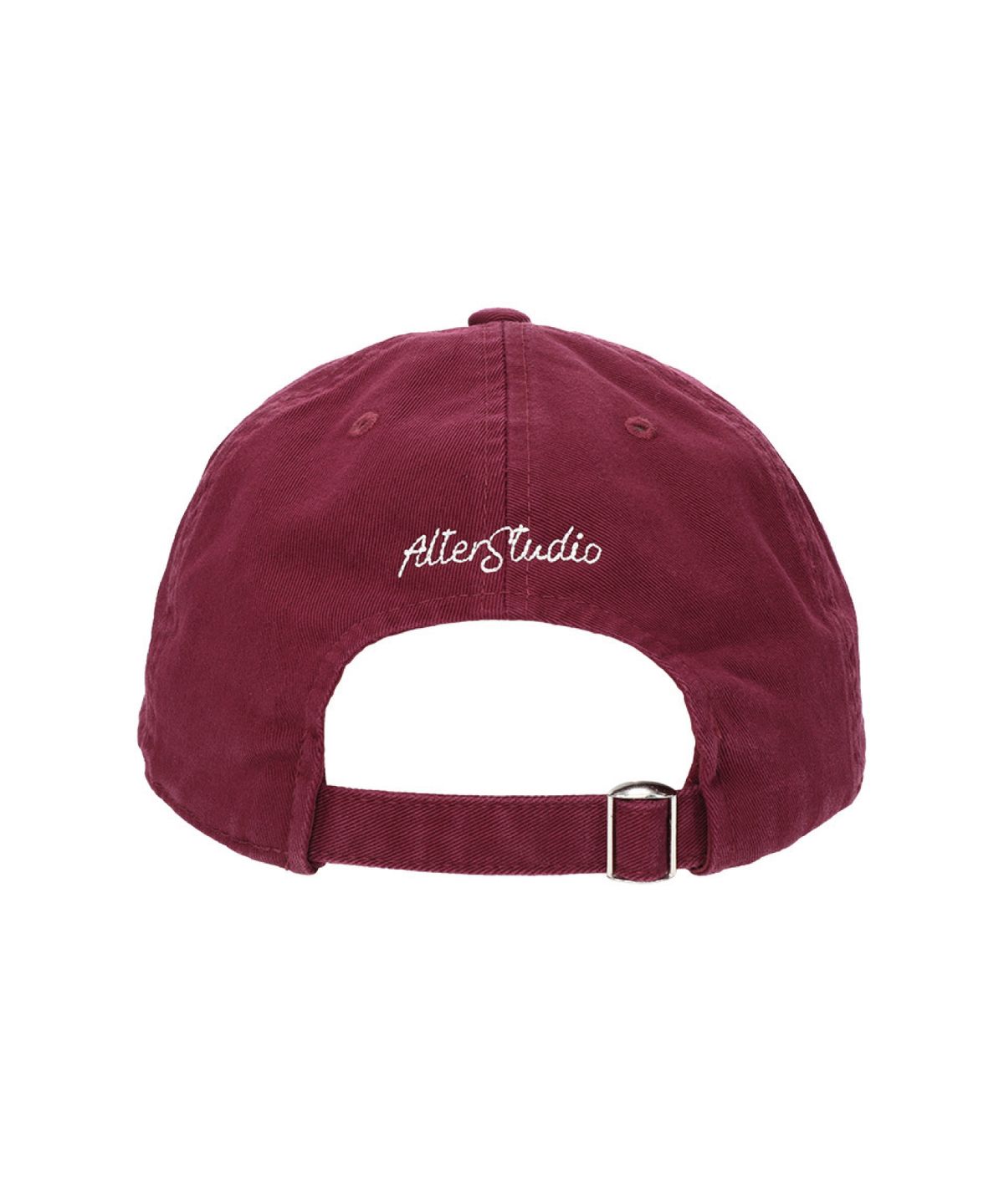 얼터 스튜디오(ALTER STUDIO) Washed Zigzag Logo Cap_Burgundy