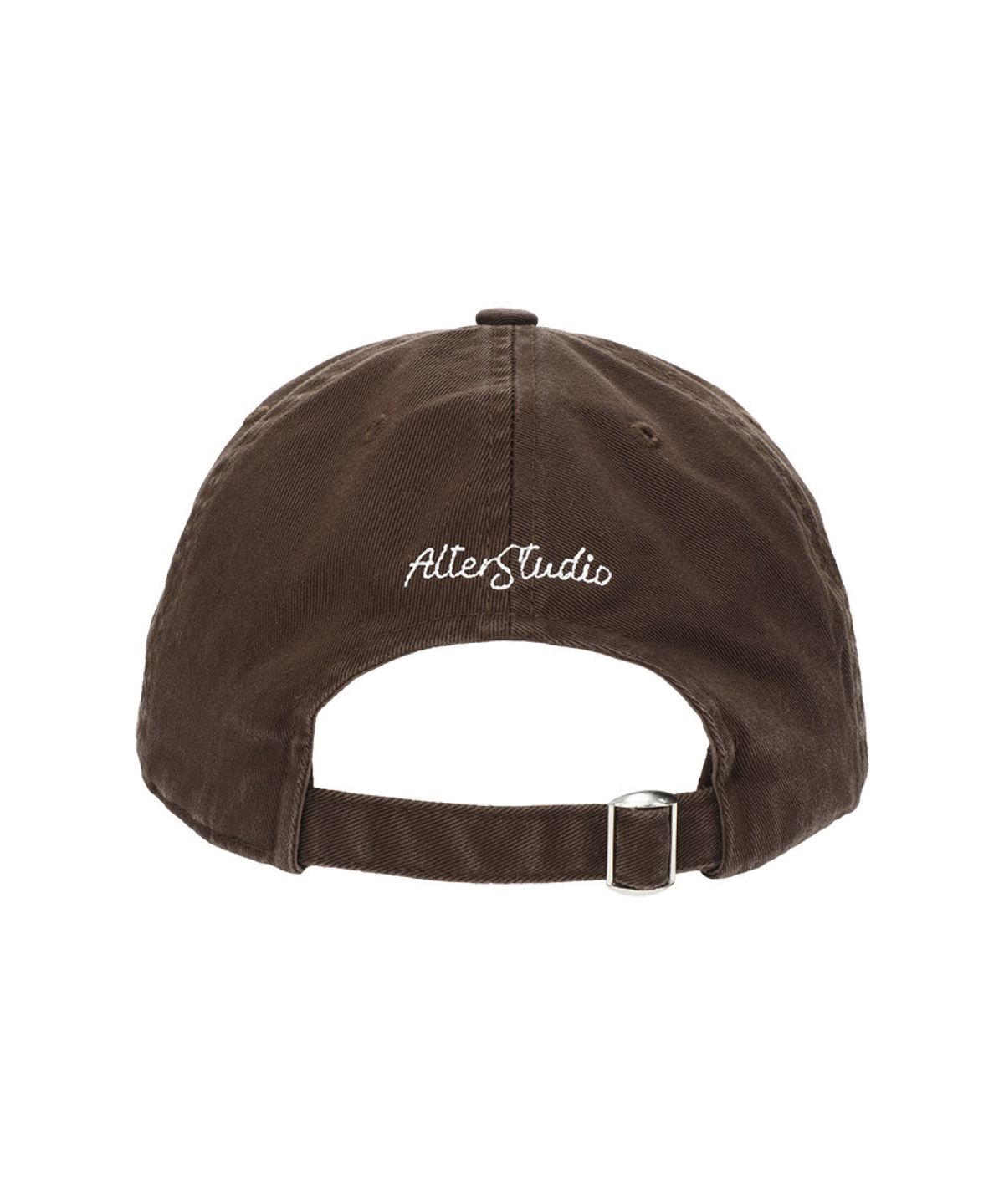 얼터 스튜디오(ALTER STUDIO) Washed Two-Tone Logo Cap_Brown