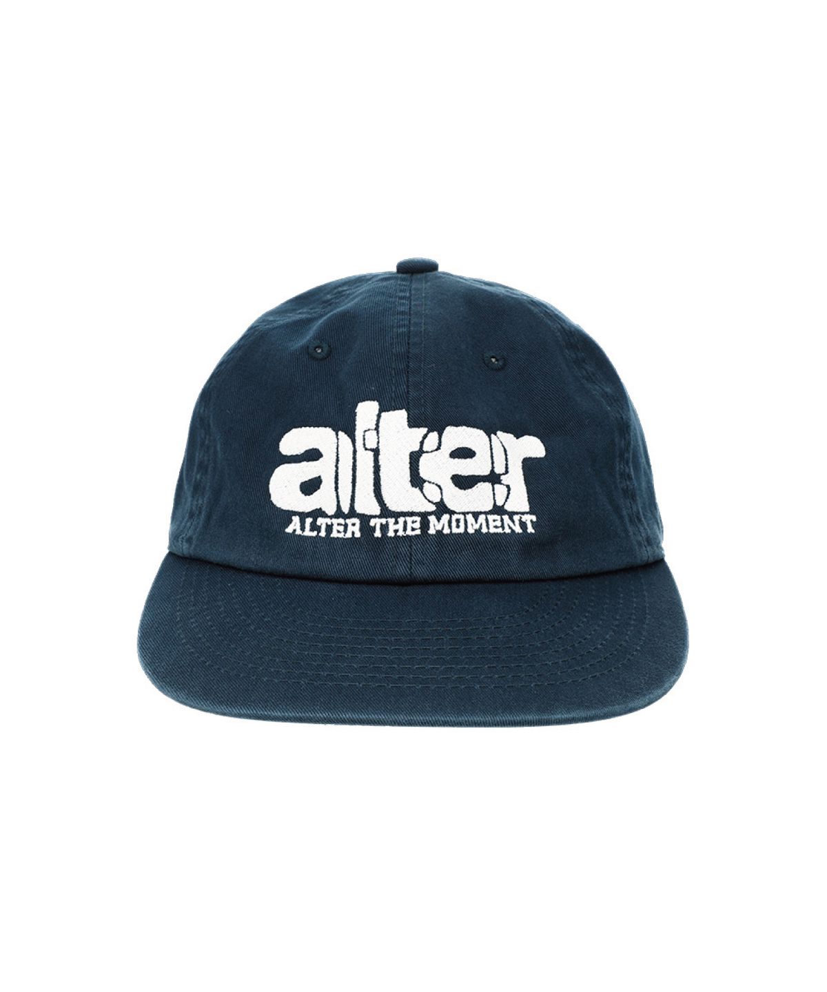얼터 스튜디오(ALTER STUDIO) Washed Volume Logo Cap_Navy