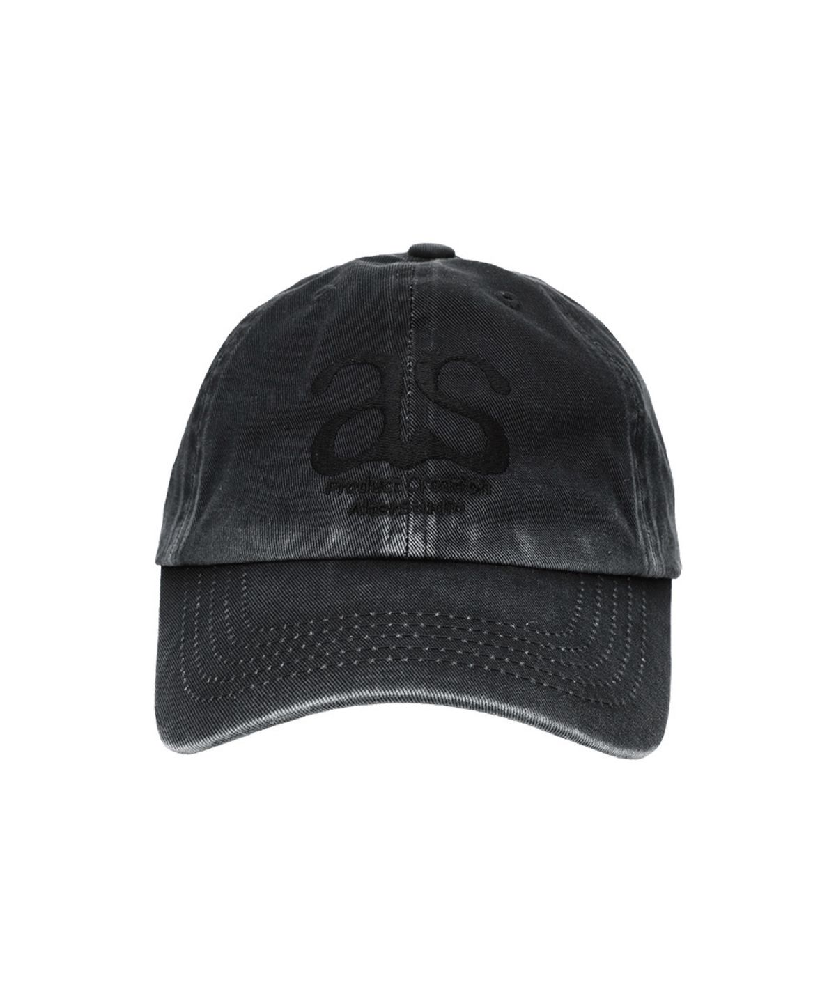 얼터 스튜디오(ALTER STUDIO) Washed Logo Ball Cap_Charcoal