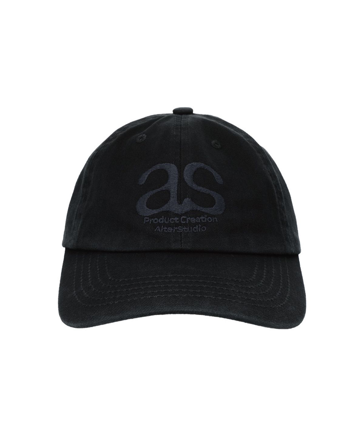 얼터 스튜디오(ALTER STUDIO) Washed Logo Ball Cap_Black
