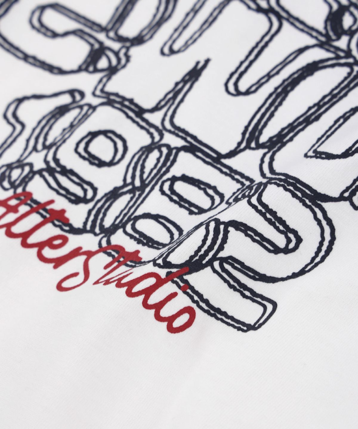 얼터 스튜디오(ALTER STUDIO) Volume Line Print T-shirt_White