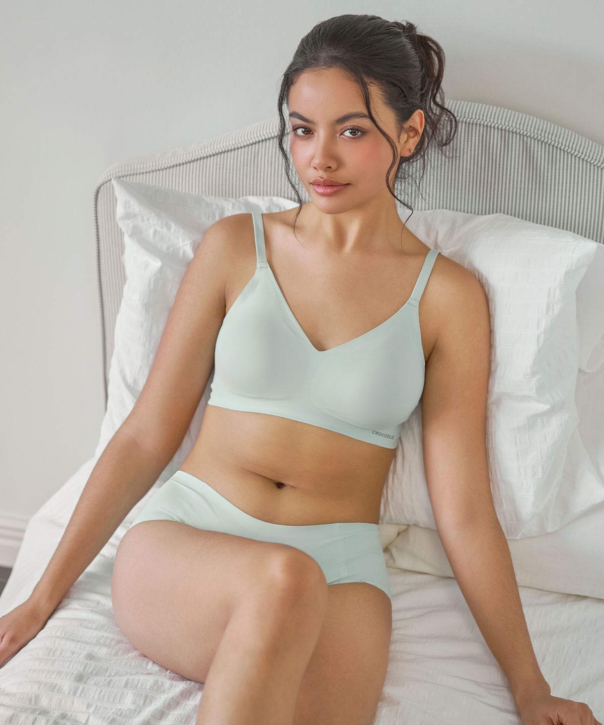 크로커다일 이너웨어(CROCODILE INNERWEAR) [3PACK] 소프트핏 쉘론 후크형 브라