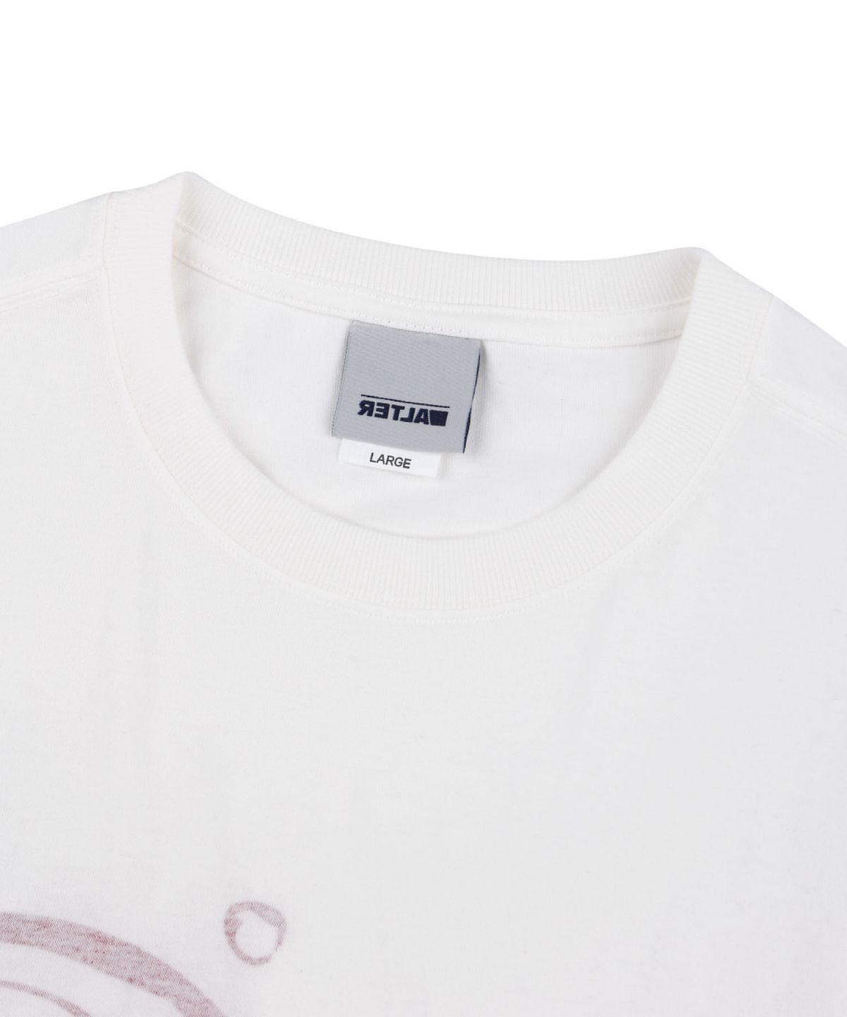 얼터 스튜디오(ALTER STUDIO) Initial Reverse Print T-shirt_White