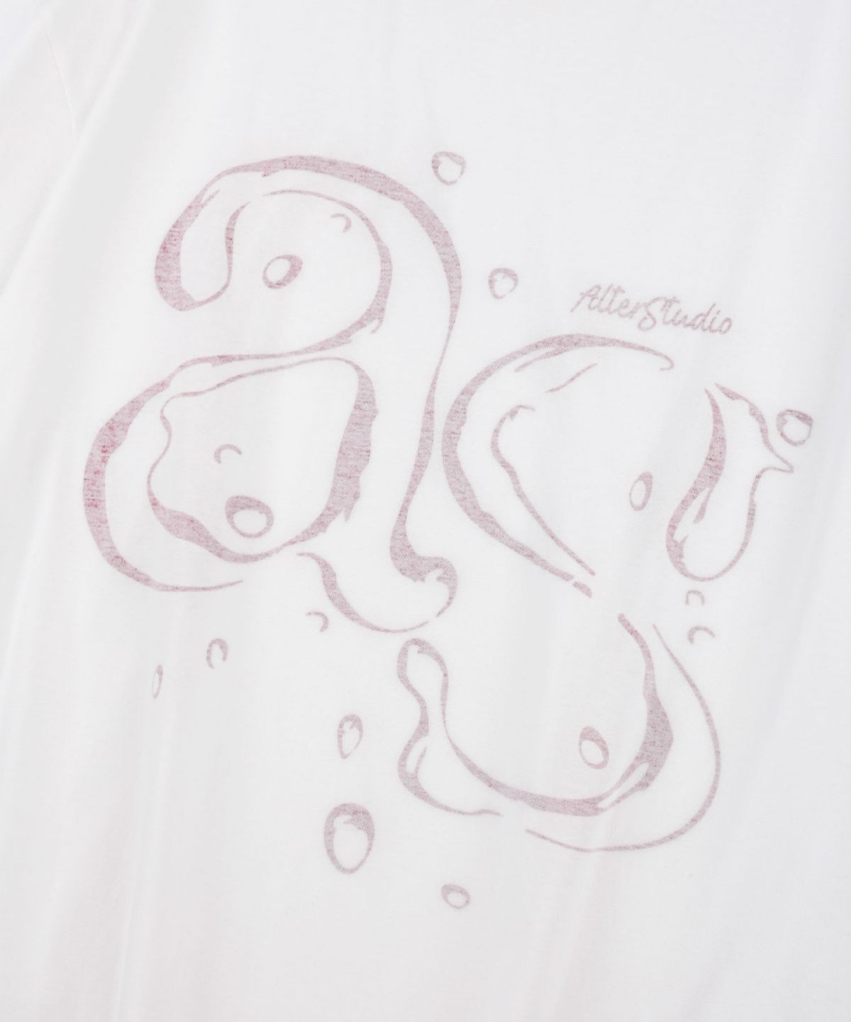 얼터 스튜디오(ALTER STUDIO) Initial Reverse Print T-shirt_White