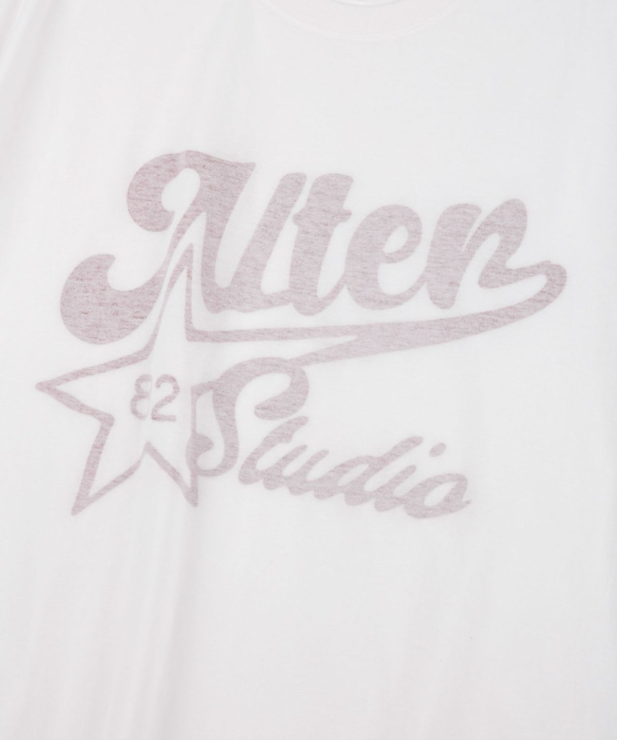 얼터 스튜디오(ALTER STUDIO) Retro Reverse Print T-shirt_White