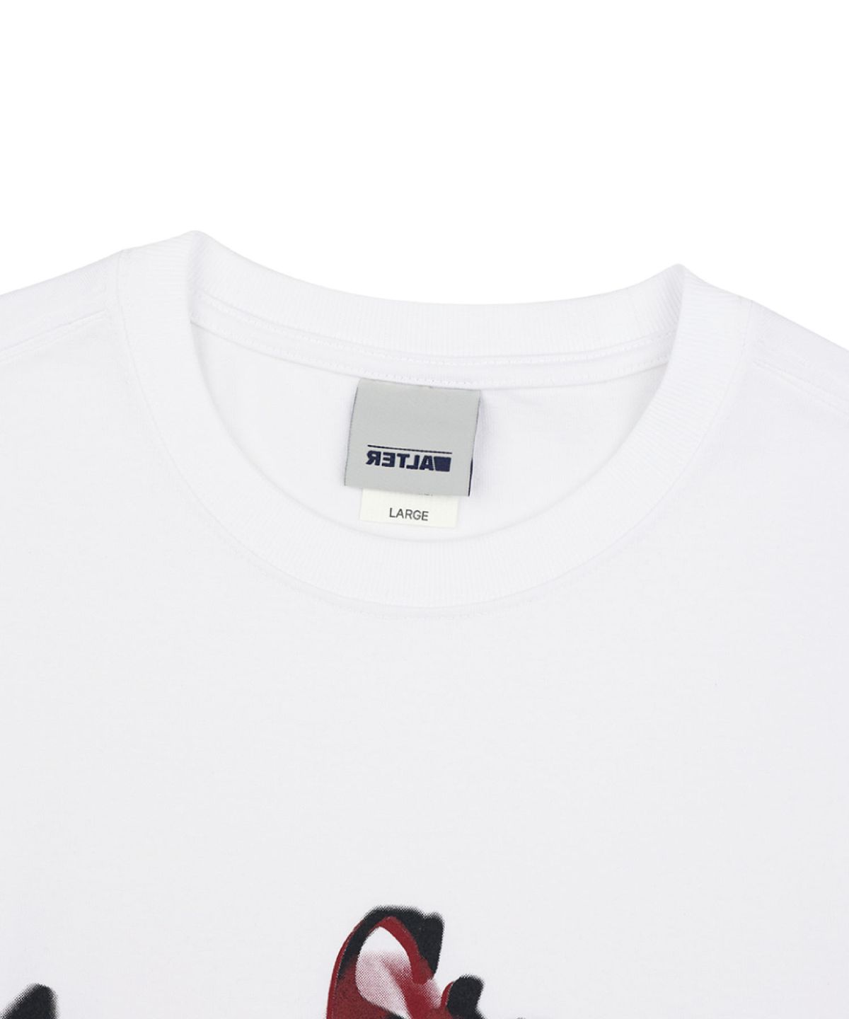 얼터 스튜디오(ALTER STUDIO) Motion Blur Print T-shirt_White