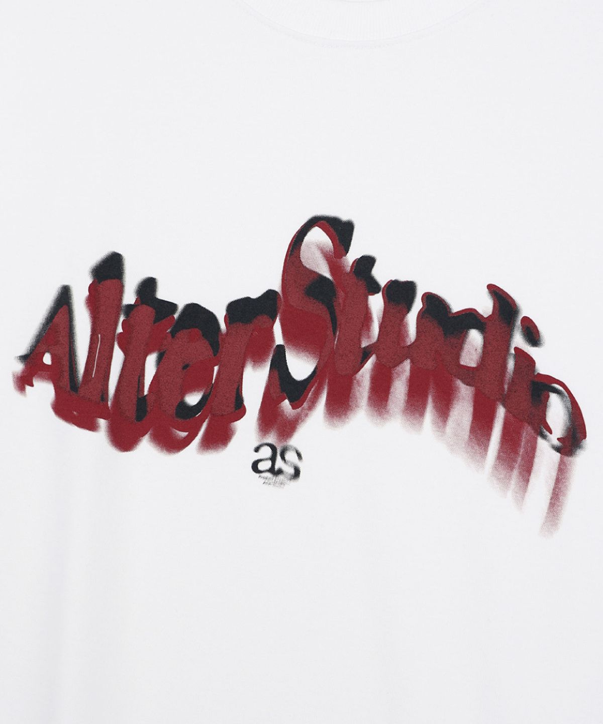 얼터 스튜디오(ALTER STUDIO) Motion Blur Print T-shirt_White