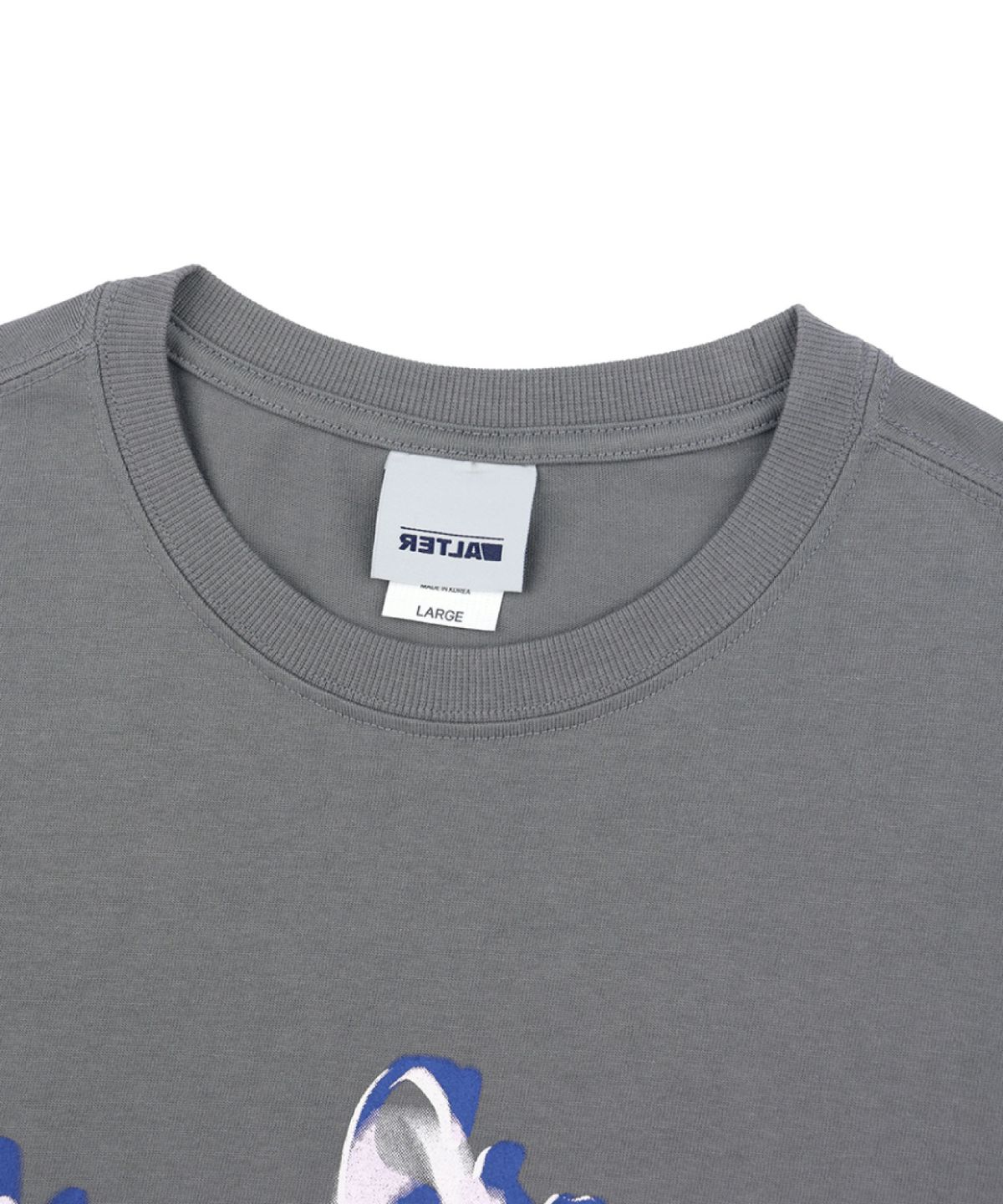 얼터 스튜디오(ALTER STUDIO) Motion Blur Print T-shirt_Grey