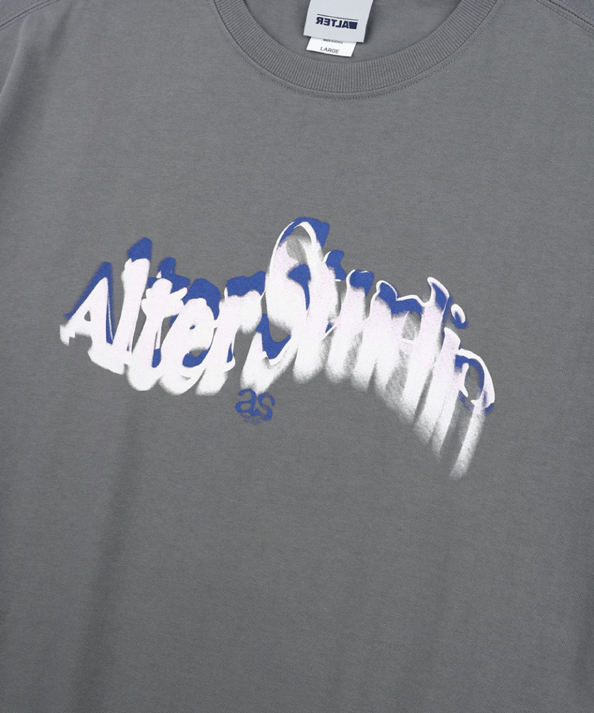 얼터 스튜디오(ALTER STUDIO) Motion Blur Print T-shirt_Grey