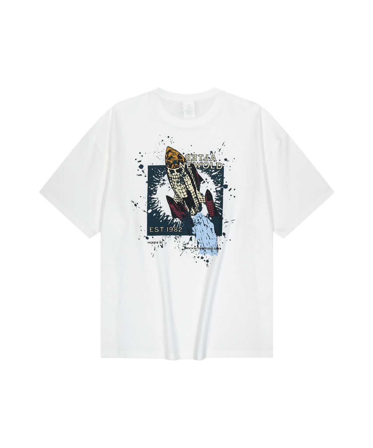 얼터 스튜디오(ALTER STUDIO) Vintage Newold Print T-Shirt_White