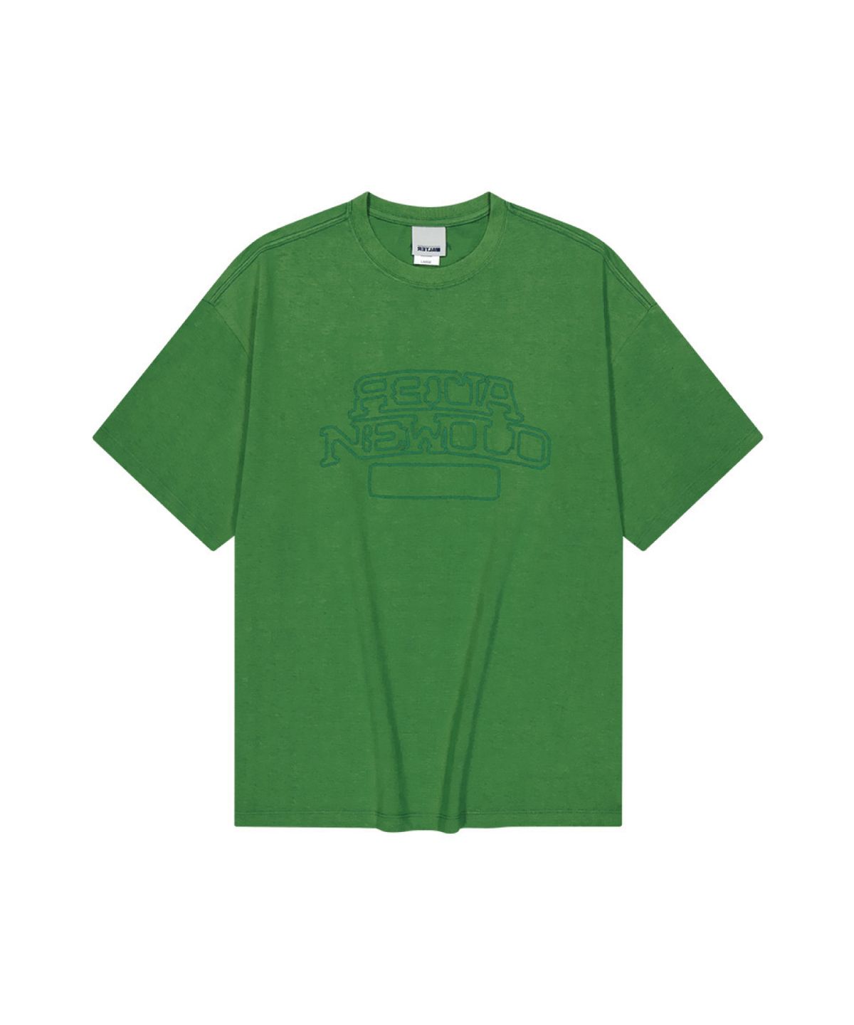 얼터 스튜디오(ALTER STUDIO) Chain Stitch Embroidery T-Shirt_Green